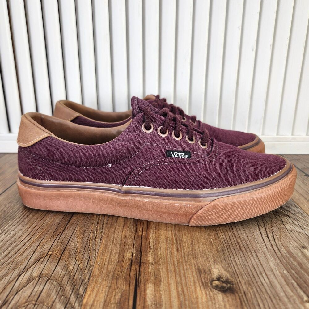 Vans Authentic Port Royale Women's 8.5 Burgundy Red Gum Sole Canvas Skater Shoes